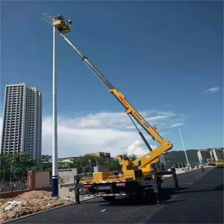 昆山维修路灯的曲臂升降车出租